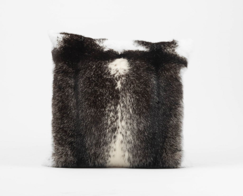 cross mink fur pillow