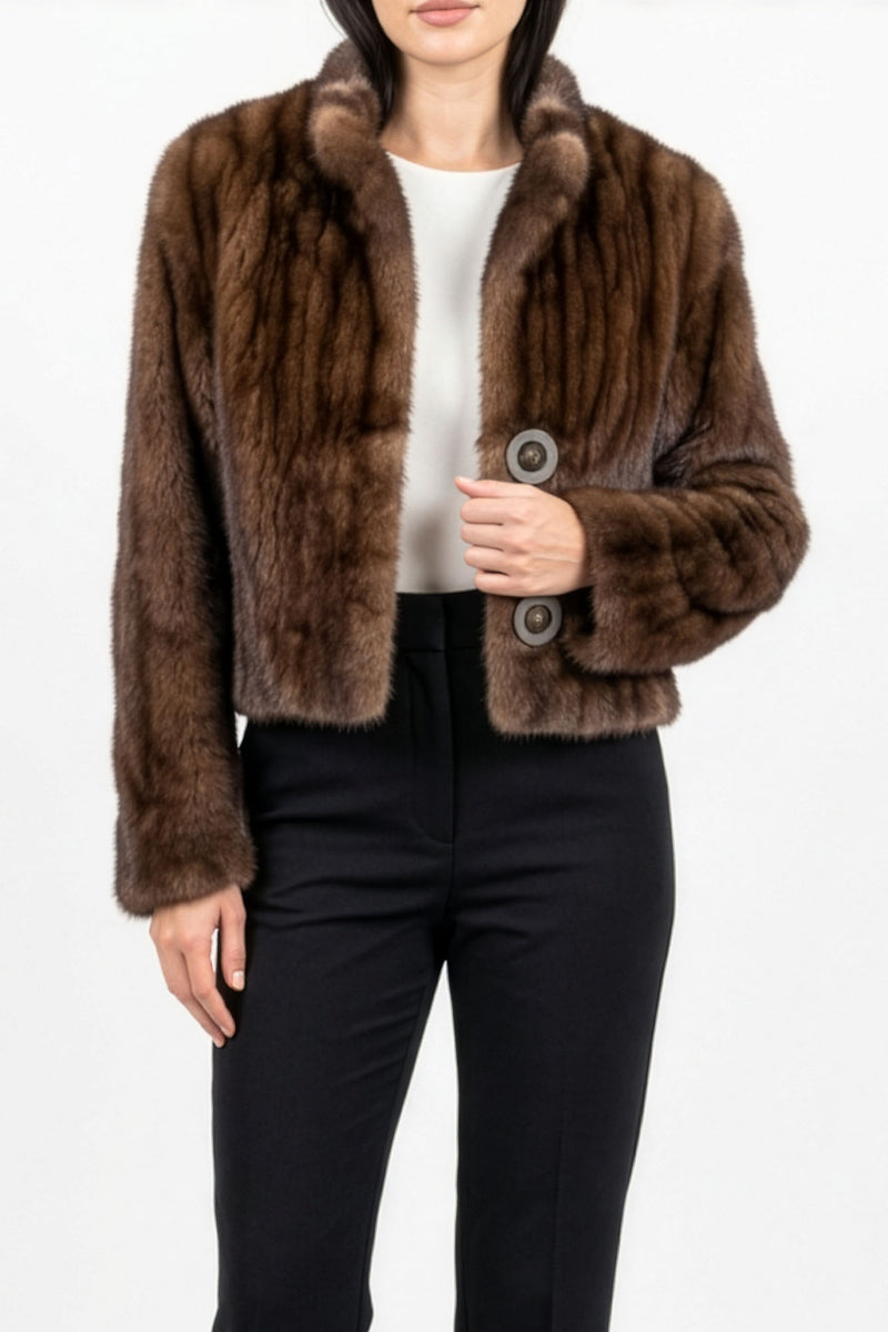 Demi-Buff Mink Short Fur Jacket – GK Furs