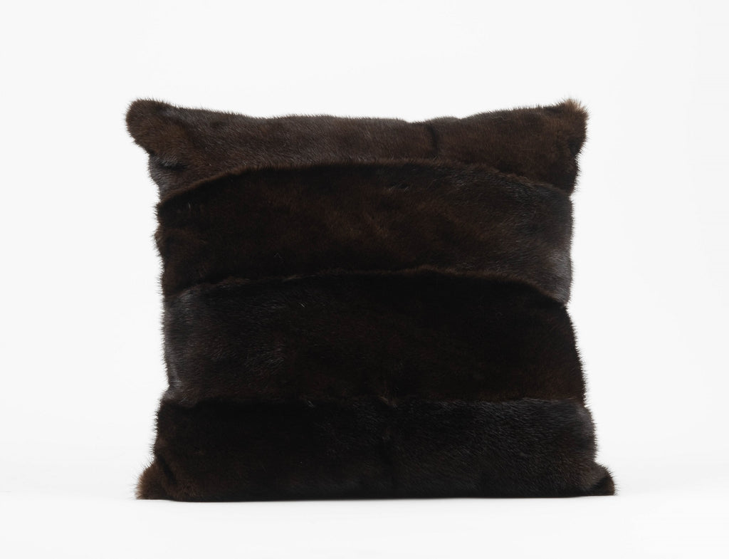 mink fur pillow
