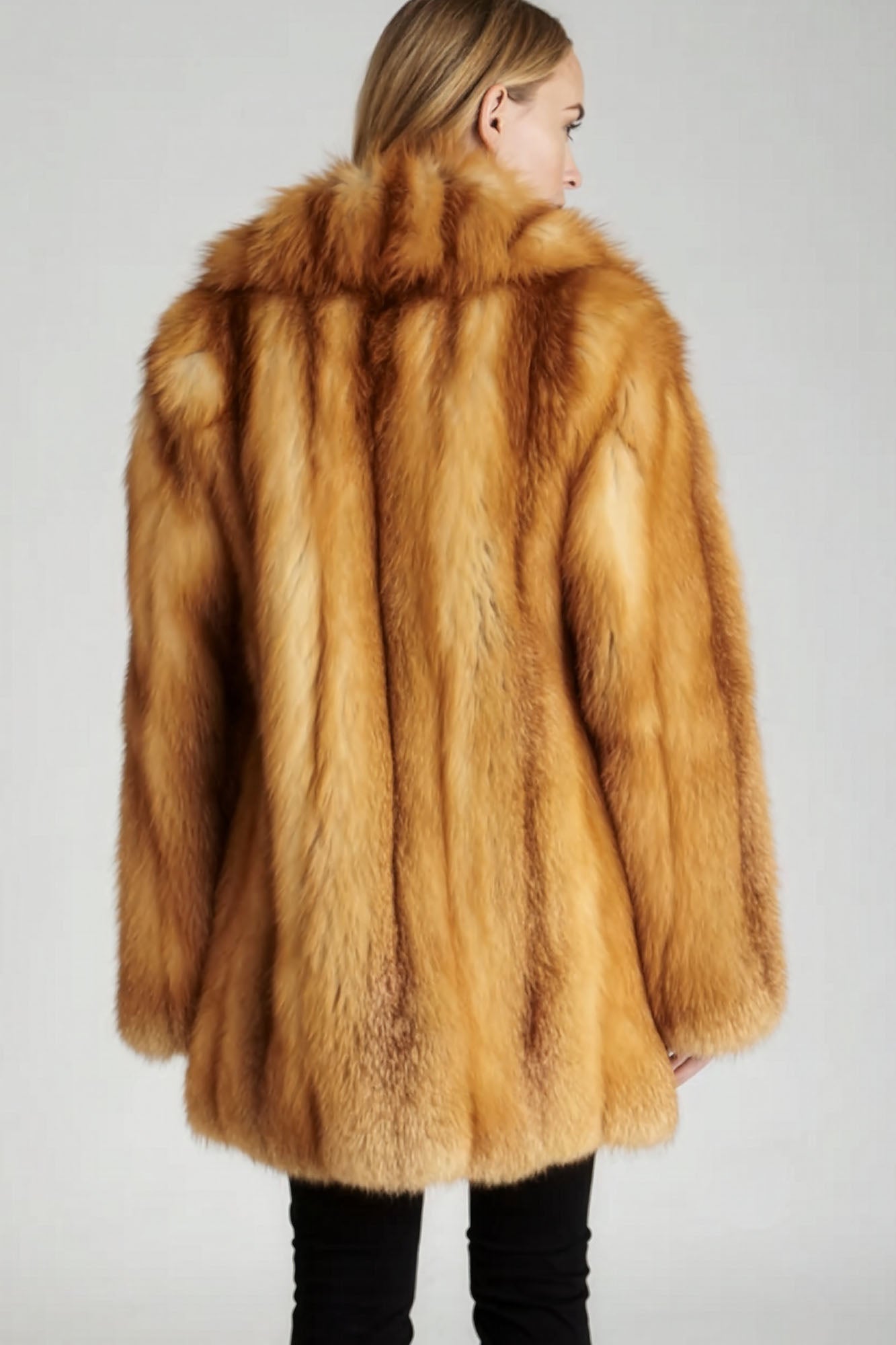 Sadie Red Fox Fur Jacket – GK Furs