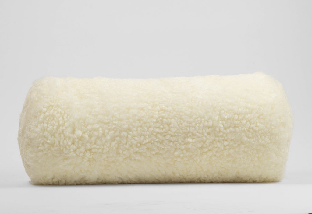 Mohawi shearling fur pillow bolster size