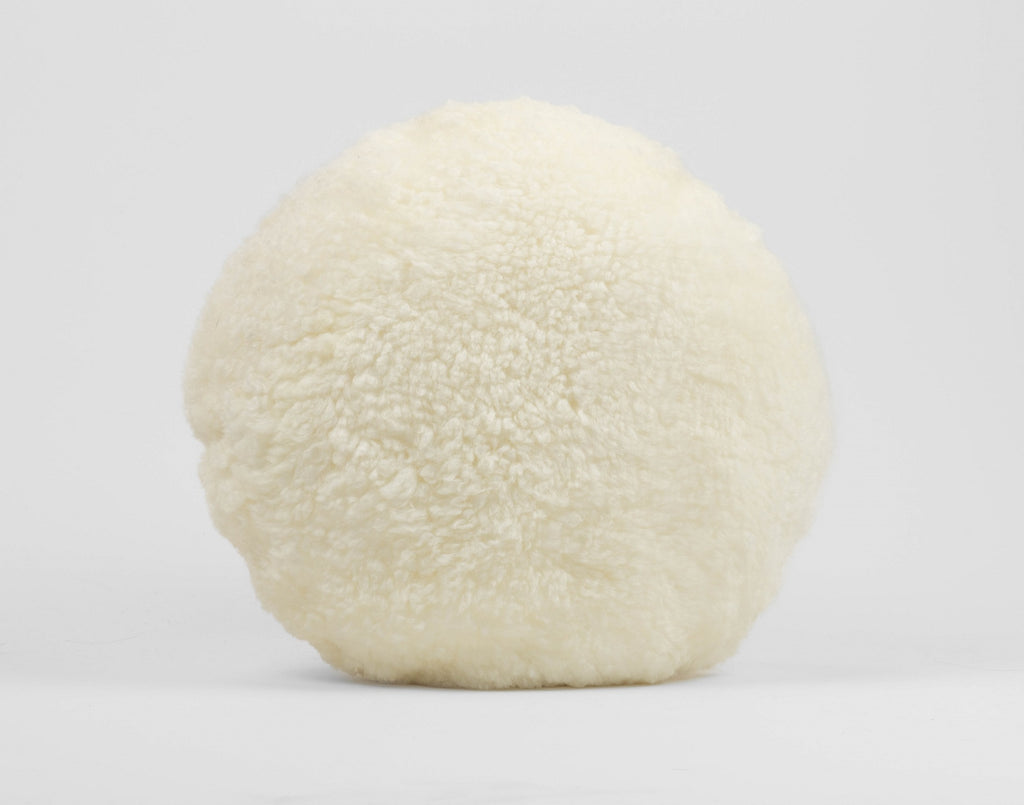 mohawi shearling fur pillow round size