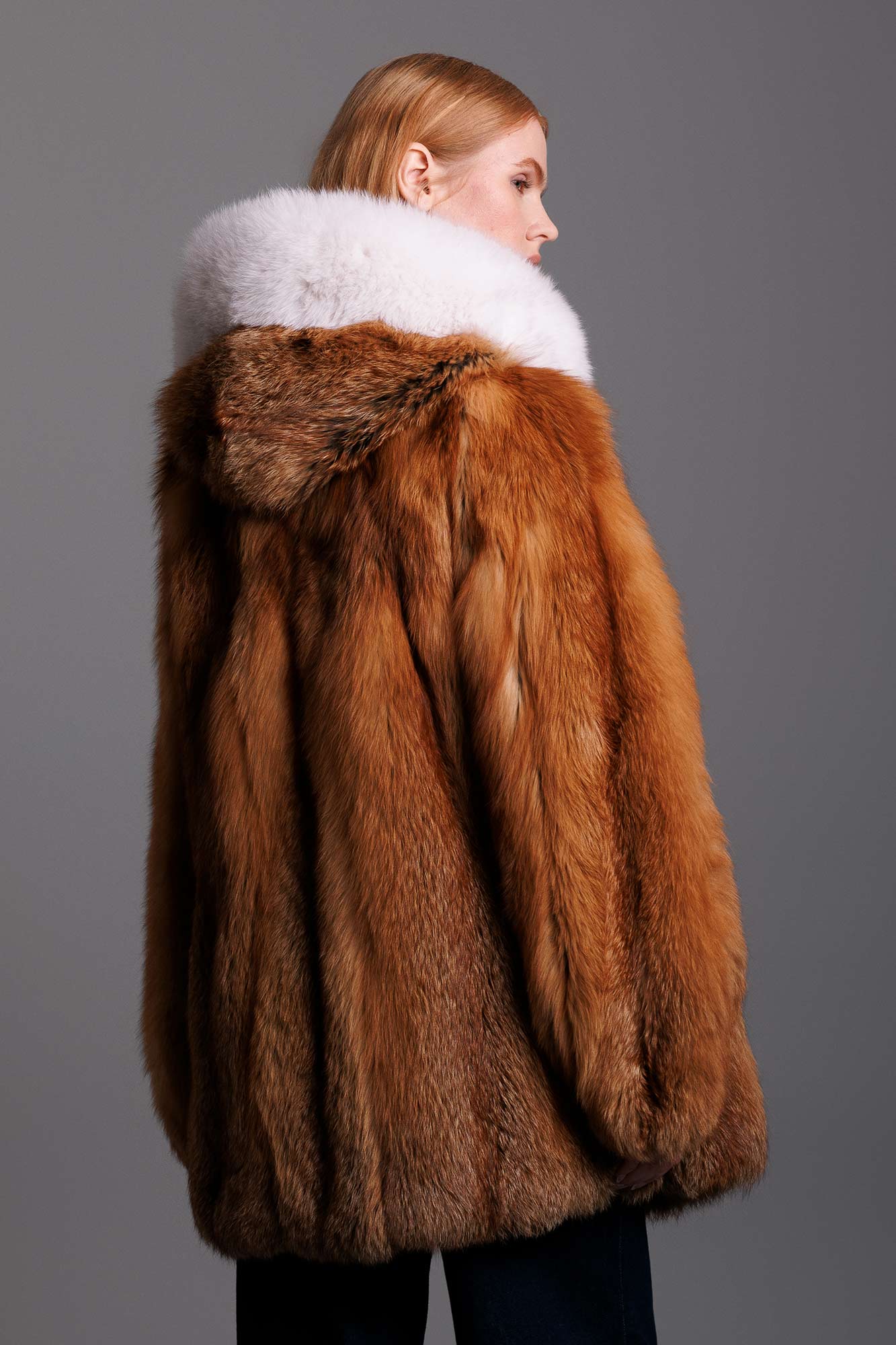 Yana Red Fox Fur Jacket – GK Furs Yana Red Fox Fur Jacket – GK Furs