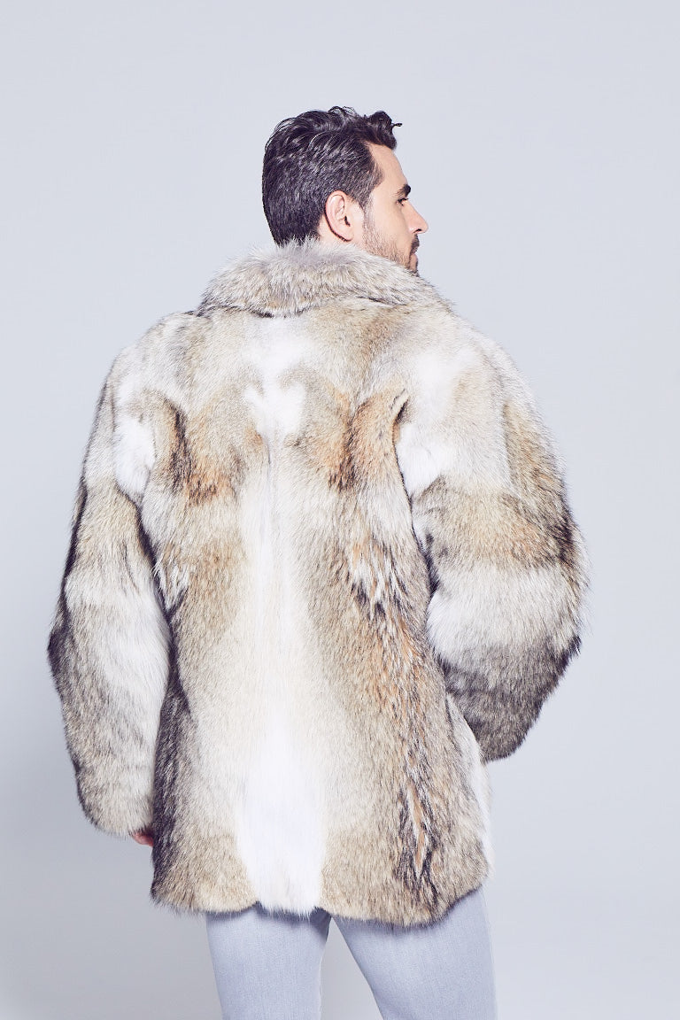 Men s Derek Coyote Fur Jacket GK Furs