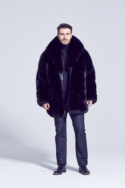 ジャケット・アウター sheller FOX fur cape coat BLACK FOX fur cape coat – shéller / シェリエ