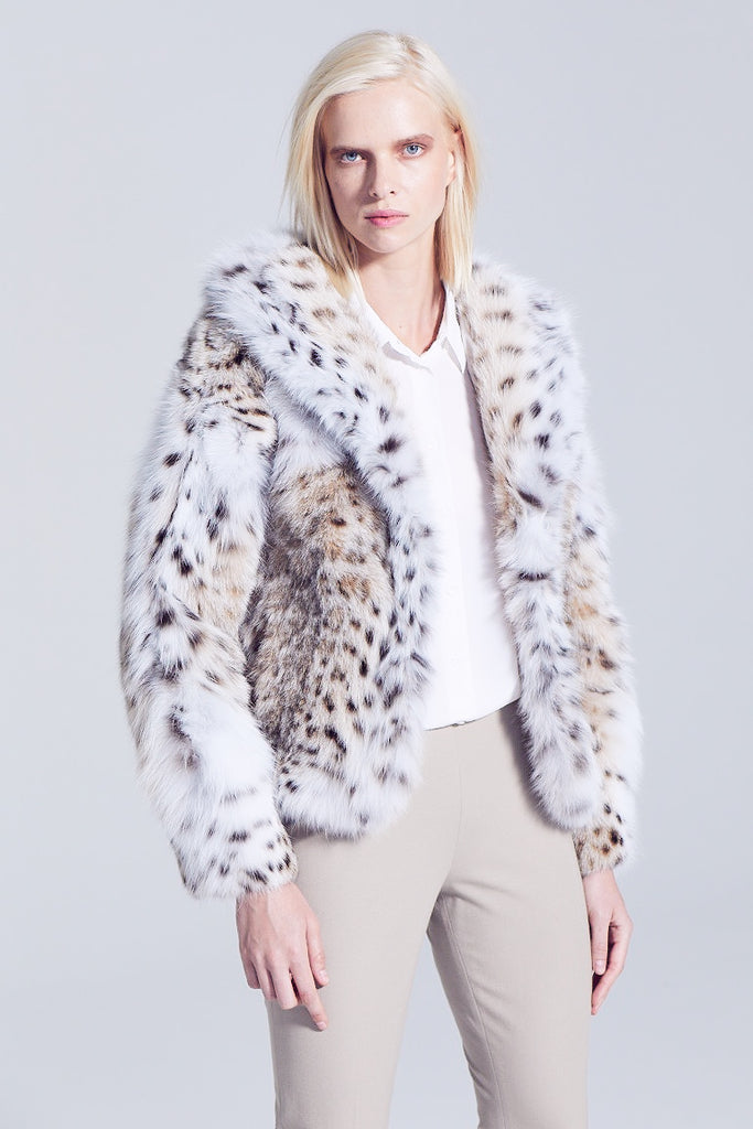 Aspen Style American Lynx Fur short Jacket