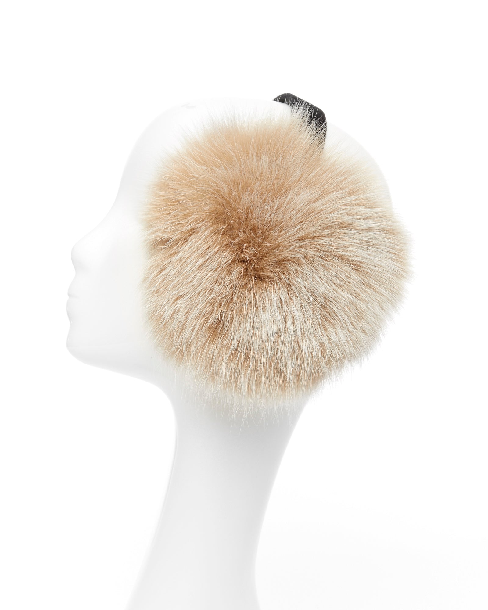 Blush Fox Fur Earmuffs – GK Furs