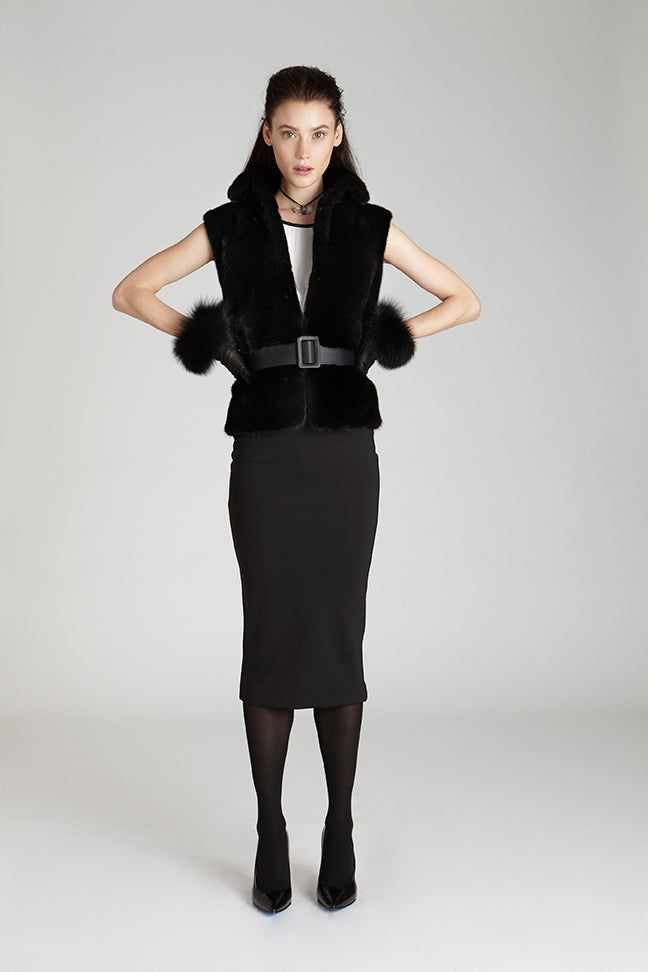 Iris Silver Fox Fur Vest – GK Furs