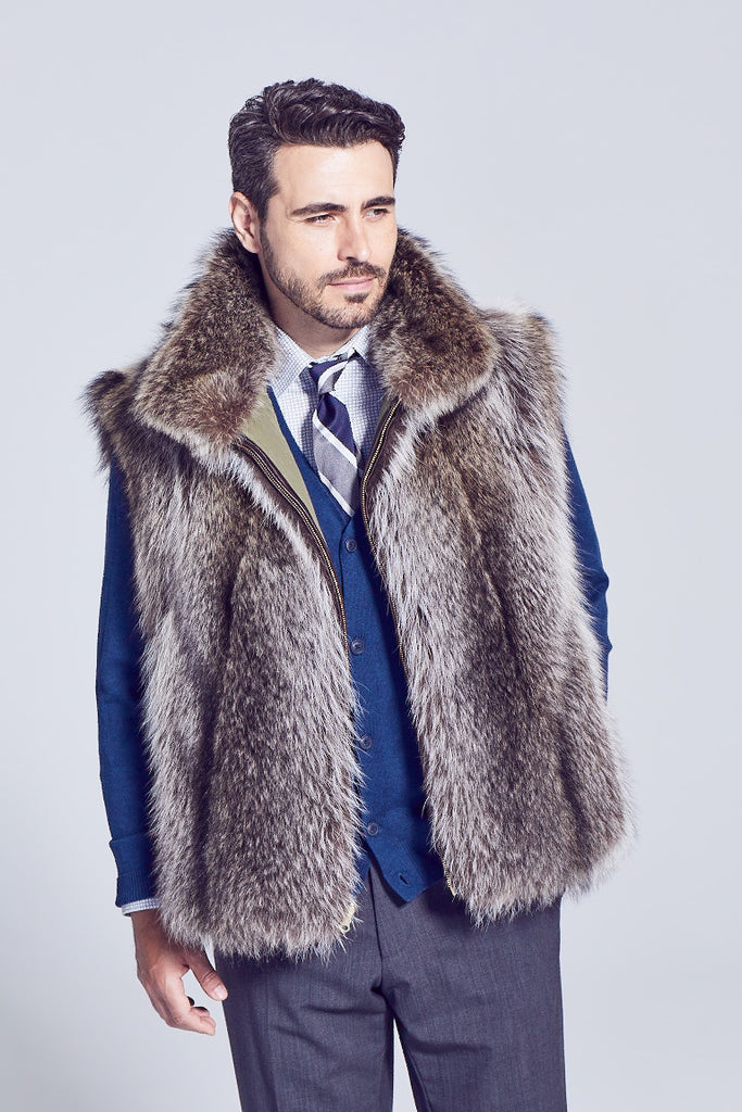 Men's Coyote Fur Collar